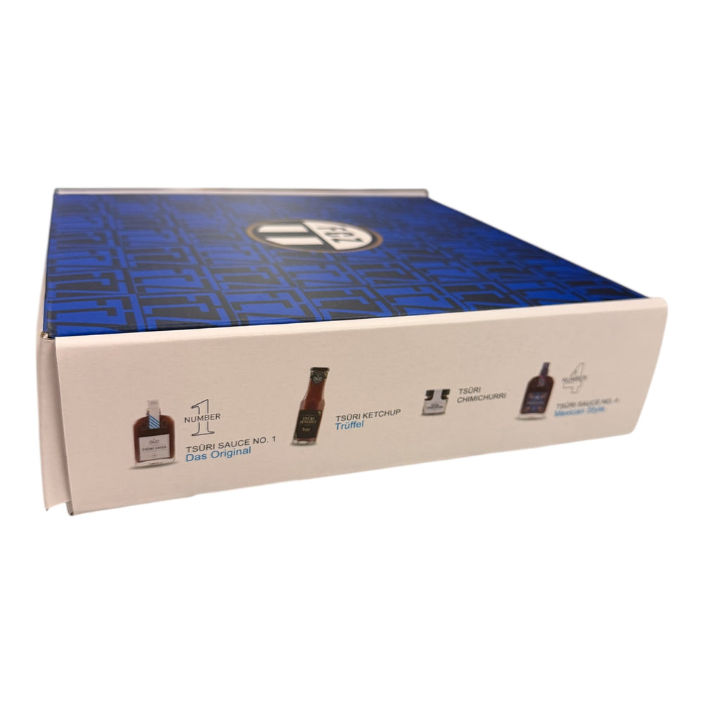 
                  
                    TSÜRI Mini Box - 8 Saucen - NEU mit Trüffelketchup!
                  
                